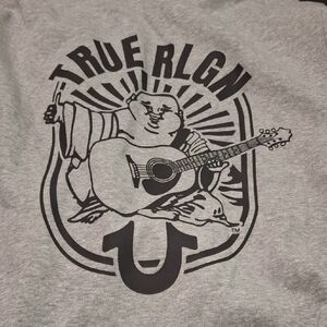 True Religion Heather Gray Graphic Tee